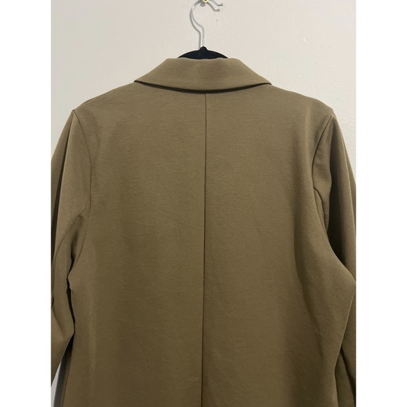 Garnet Hill Knit Relaxed Blazer Jacket Women’s 12 Capers Heather Green - Picture 7 of 15